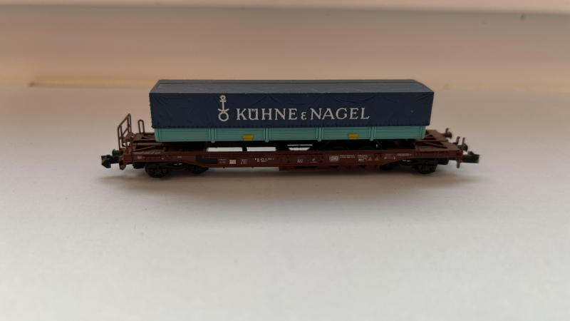 Roco N DC 25154 Taschenwagen Kühne & Nagel  / DB / OVP