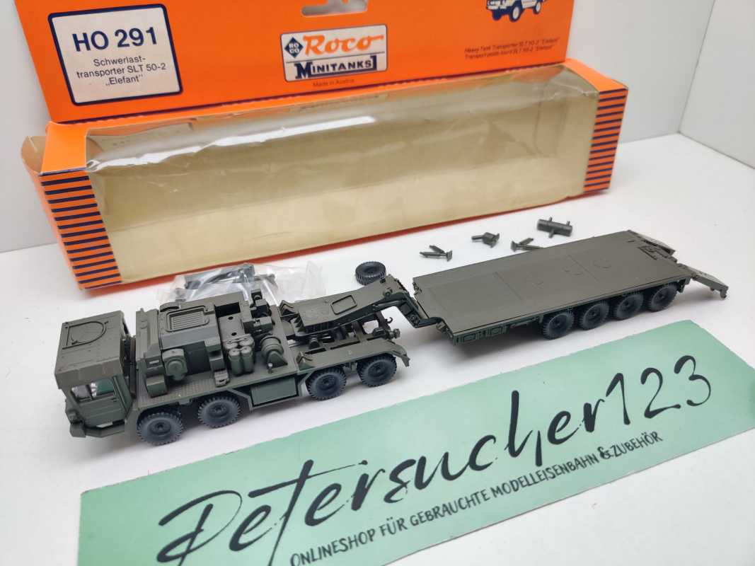 Roco Minitanks H0 291 Schwerlast-/Panzertransporter SLT 50-2 "Elefant" / 1:87 / OVP