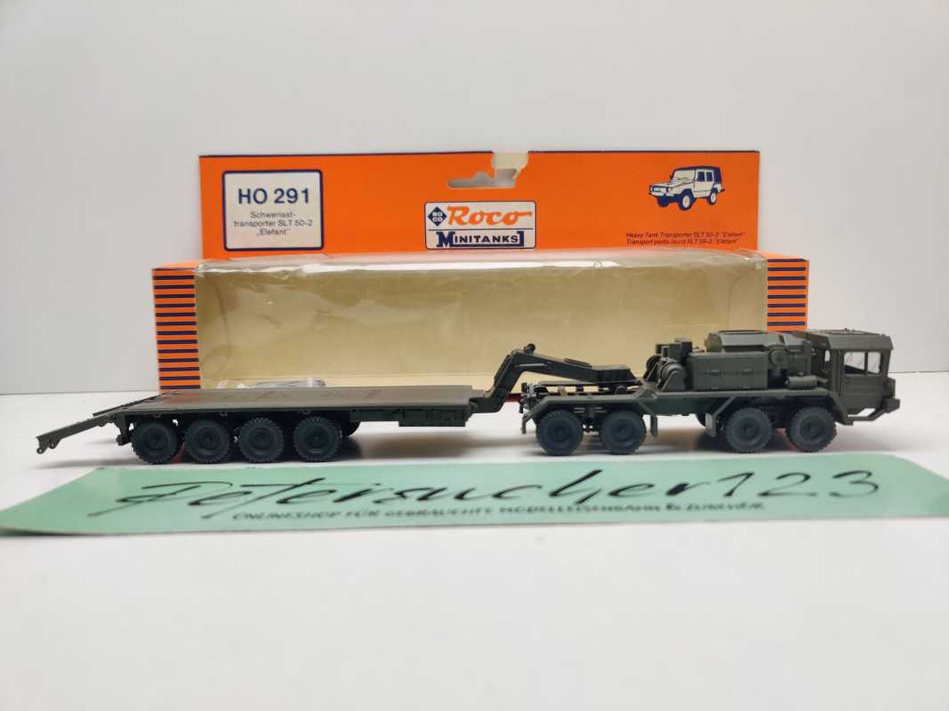 Roco Minitanks H0 291 Schwerlast-/Panzertransporter SLT 50-2 "Elefant" / 1:87 / OVP