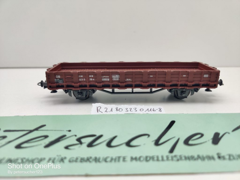 Roco H0 AC Rungenwagen ohne Rungen / 323 0 116-8 / DB
