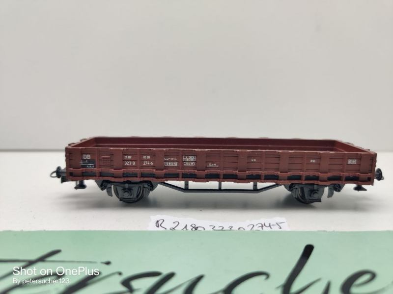 Roco H0 DC Rungenwagen ohne Rungen / 323 0 274-5 / DB