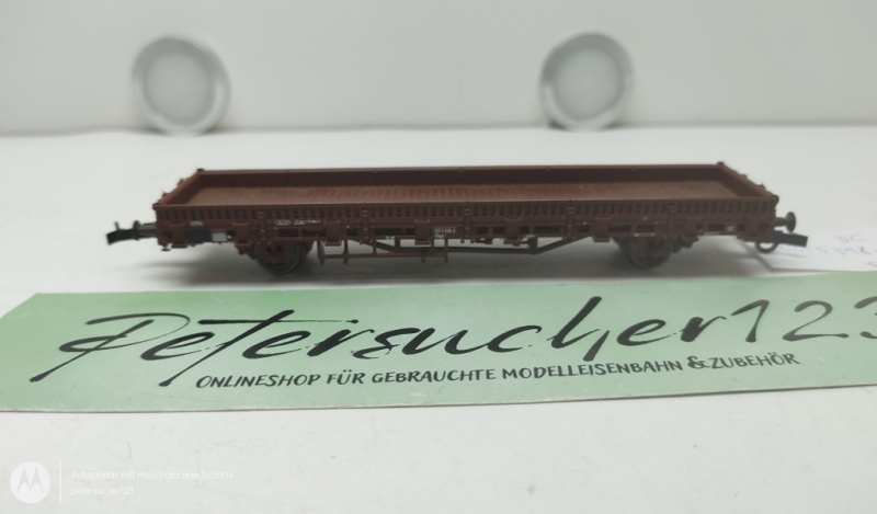 Roco H0 DC 3355598-0 Niederbordwagen Rungenwagen / braun / Nem / UiC