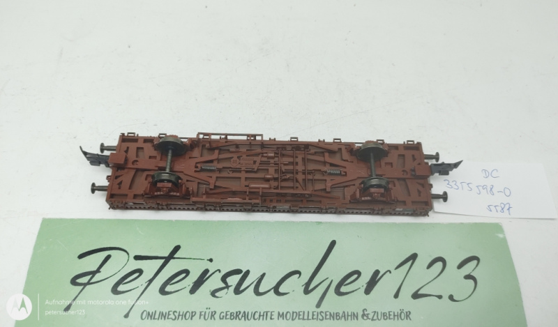 Roco H0 DC 3355598-0 Niederbordwagen Rungenwagen / braun / Nem / UiC