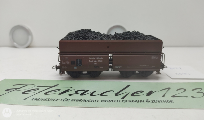 Roco H0 DC 3522 Großraumgüterwagen  / 4-Achser / DR / Braun