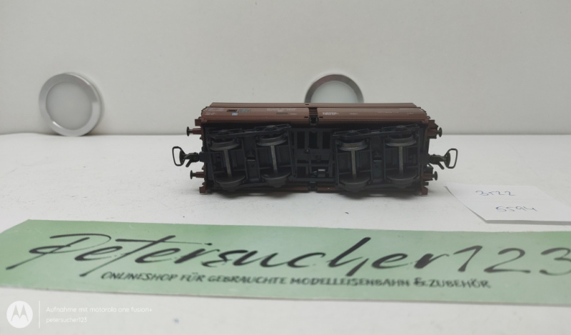 Roco H0 DC 3522 Großraumgüterwagen  / 4-Achser / DR / Braun