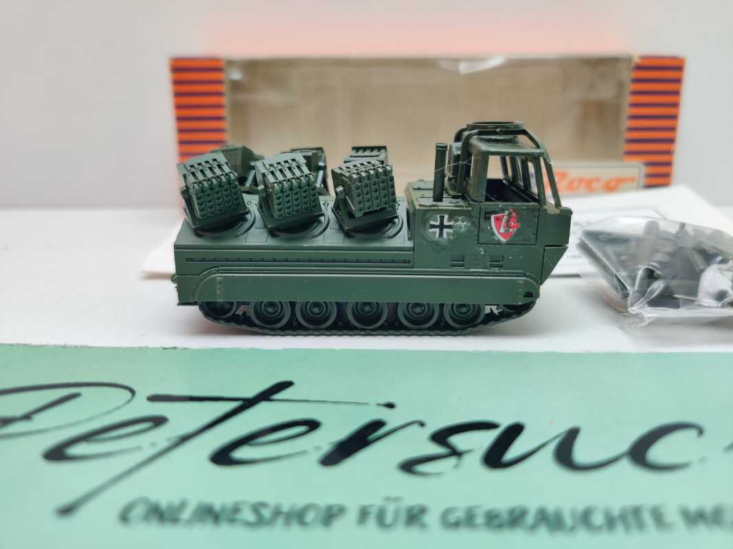 Roco Minitanks H0 376 (2) Minenwerfer M548 A1 G "Skorpion" / 1:87 / OVP rot
