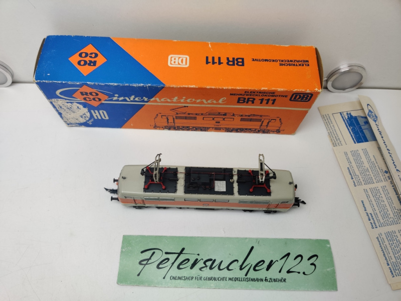 Roco H0 DC 04133B / BR111  Elektro-Lok / Beige - Orange / DB / Analog / OVP