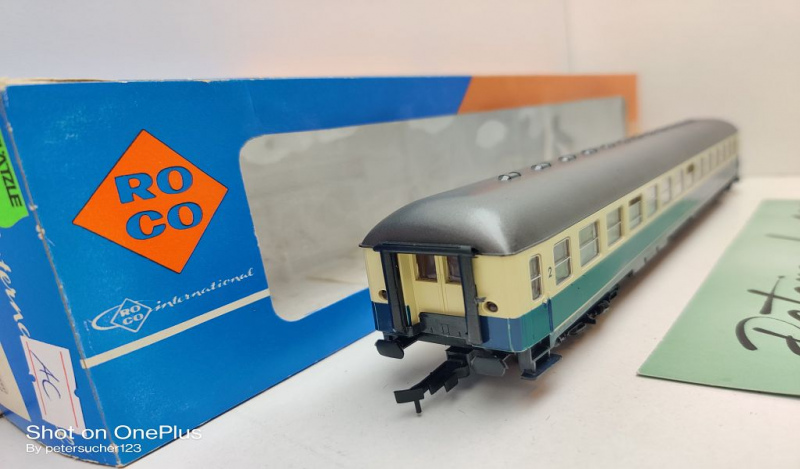 Roco H0 AC 4256S Schnellzugwagen 2.Kl / Büm 234 / NEM / DB / OVP