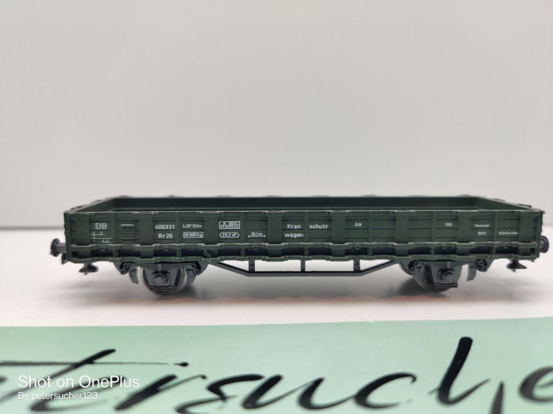 Roco H0 AC 4317A Kranschutzwagen / Rr 20 / DB