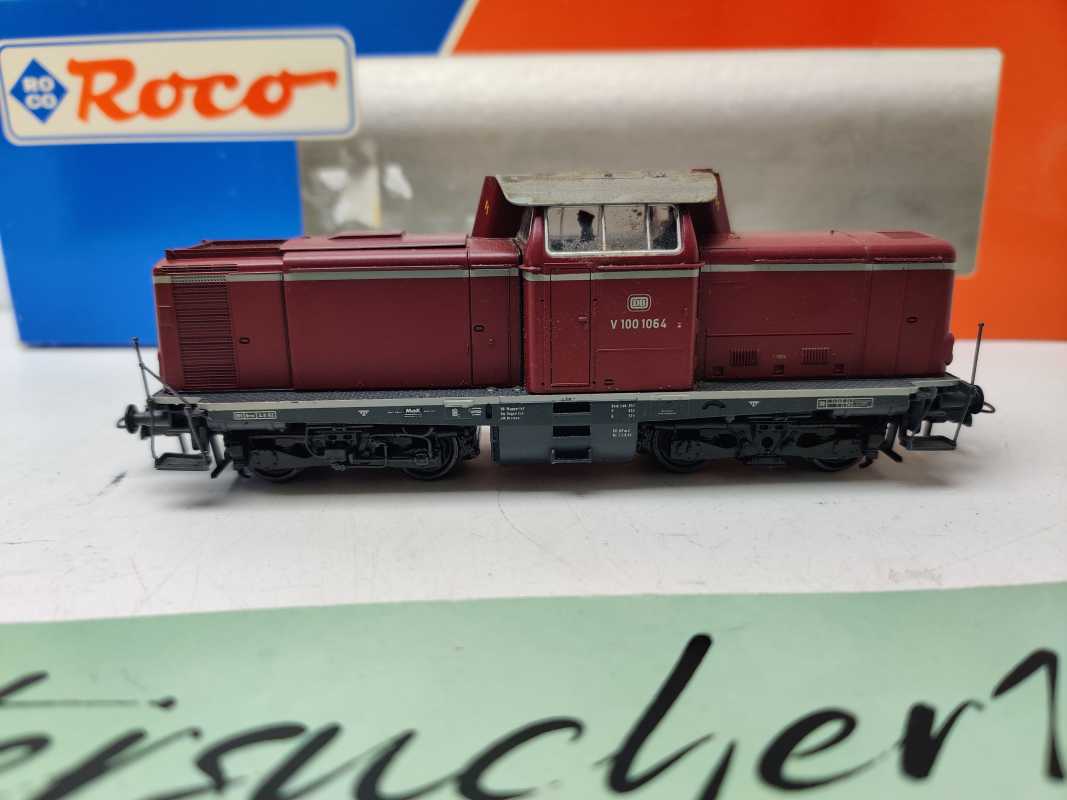 Roco H0 DC 43648 / Diesellok V100 1064 / DB / Analog / altrote Lackierung / Epoche III / OVP