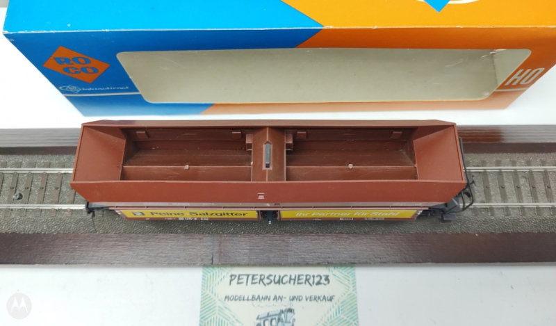 ROCO H0 AC 4370 Großraumgüterwagen Peine Salzgitter / OVP