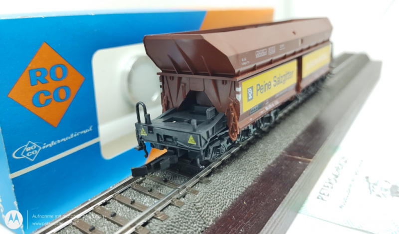 ROCO H0 AC 4370 Großraumgüterwagen Peine Salzgitter / OVP