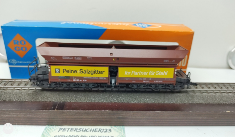 ROCO H0 AC 4370 Großraumgüterwagen Peine Salzgitter / OVP