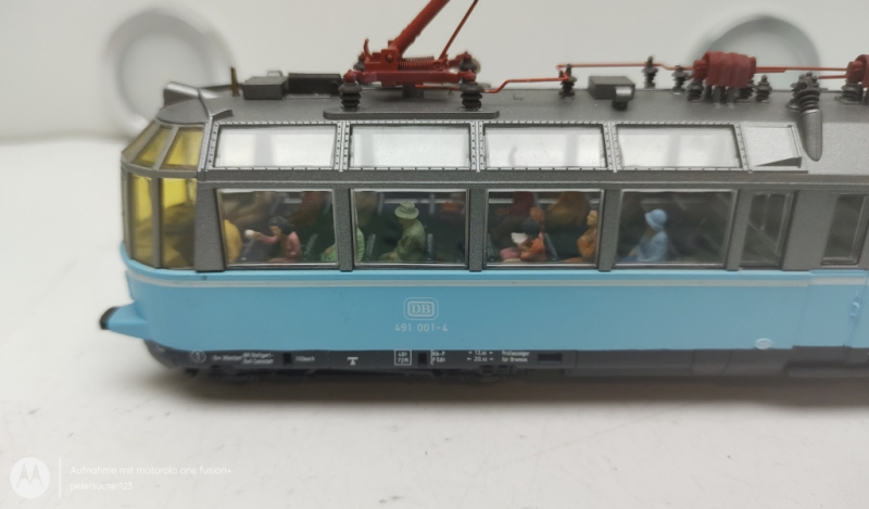Roco H0 AC 43930 / BR491 001-4 Gläserner Triebwagen / Personen / DB