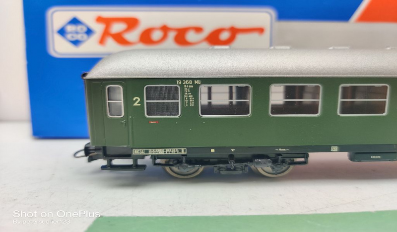 Roco H0 AC 44380 D-Zugwagen Abteilwagen / 2.Kl / B4üm / NEM / OVP