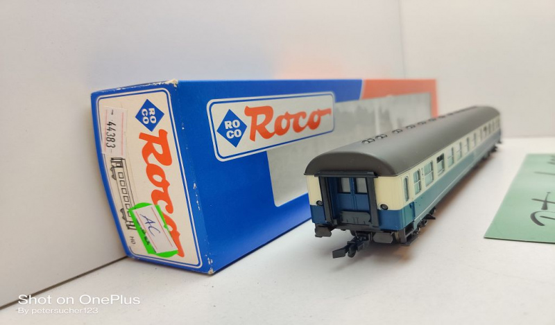 Roco H0 AC 44383 1x Reisezug Liegewagen 2.Kl / Bcm 257 / NEM / DB / EVP