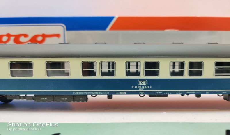 Roco H0 AC 44383 1x Reisezug Liegewagen 2.Kl / Bcm 257 / NEM / DB / EVP