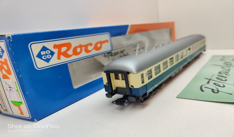 Roco H0 AC 44390 Schnellzug-Wagen 2.Kl / Bm 234 / NEM / DB / OVP