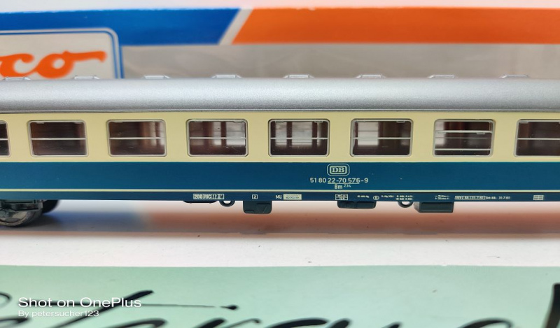 Roco H0 AC 44390 Schnellzug-Wagen 2.Kl / Bm 234 / NEM / DB / OVP