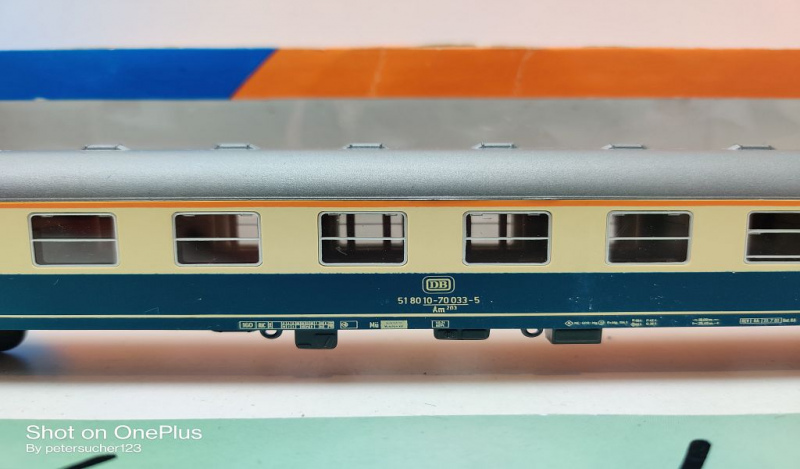 Roco H0 AC 44391 Schnellzug-Wagen 1.Kl / Am 203 / NEM / DB / EVP