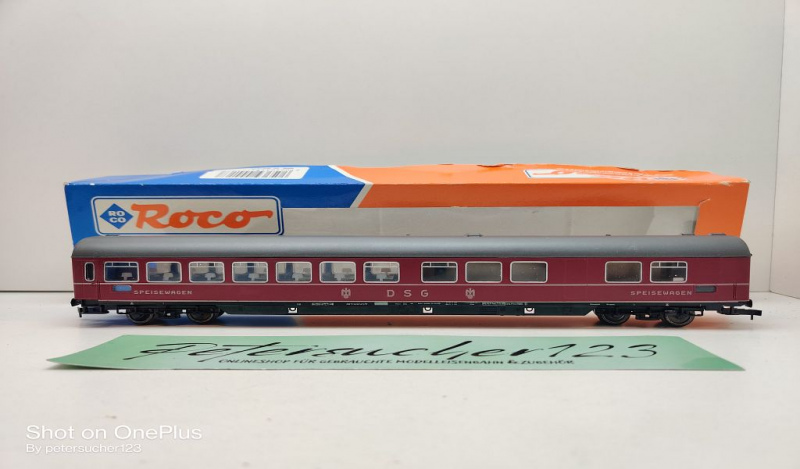 Roco H0 AC 44398 Speisewagen "DSG" / WRümh 132 / NEM / DB / EVP