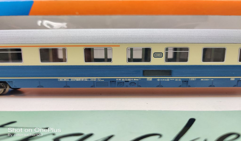 Roco H0 AC 44413 Wellblechwagen 1./2.Kl / ABvmz 227 / NEM / DB / EVP