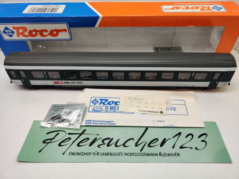 Roco H0 DC 44472 Reisezugwagen 2.Kl. EW IV B / NEM / SBB / OVP
