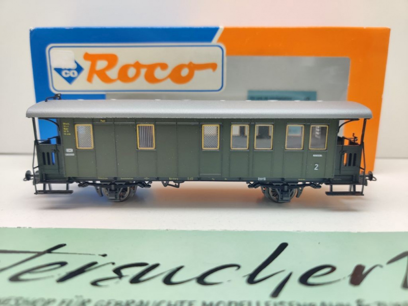Roco H0 DC 44833 Lokalbahnwagen Post/Gepäck BPostL / NEM / DRG / OVP