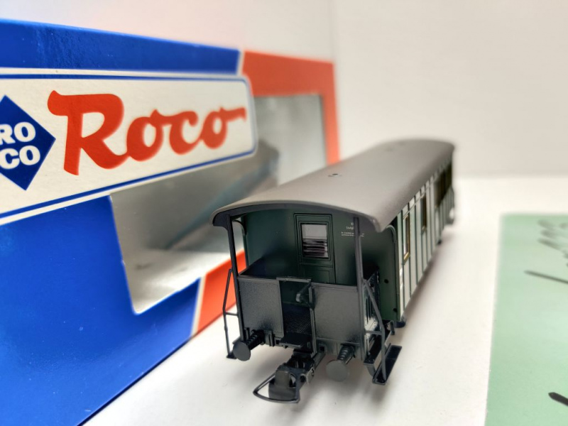 Roco H0 DC 44834 Lokalbahnwagen 1.Kl Postabteil LAPost / NEM / DB / OVP