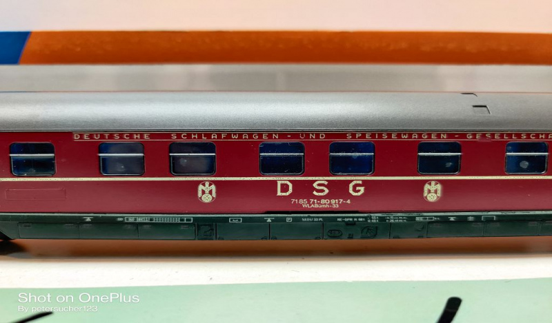 Roco H0 AC 44928 Schlafwagen "DSG" / WLAB4üm / NEM / DB / EVP