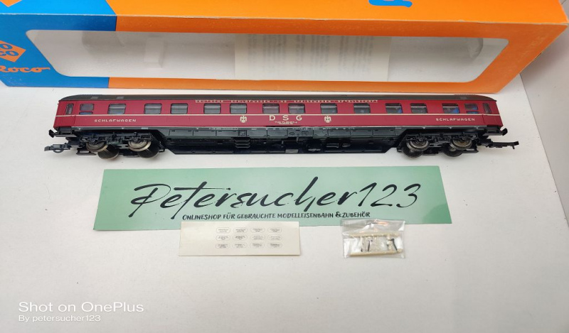 Roco H0 AC 44928 Schlafwagen "DSG" / WLAB4üm / NEM / DB / EVP