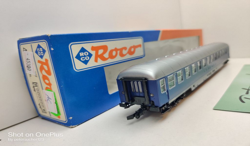 Roco H0 AC 45300 Schlafwagen "Touropa" / Bc4ümg 53 / NEM / DB / EVP