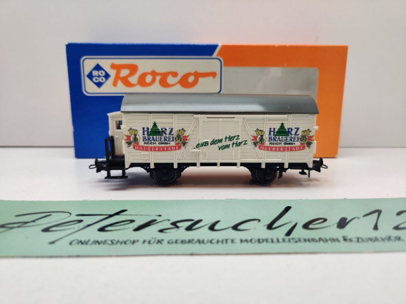 Roco H0 DC 46033 Bierwagen „Harz Brauerei“ m Brmshs / NEM / OVP