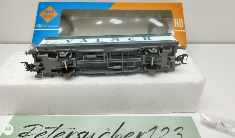 Roco H0 DC 46166 Gedeckter Güterwagen VALSER  / Weiß  / SBB / Ersatz - OVP