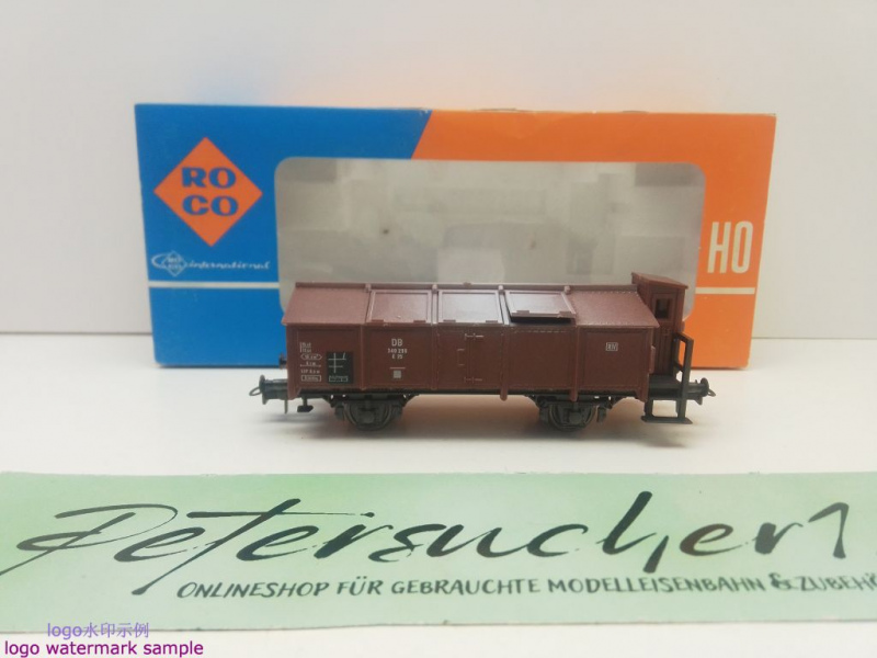 ROCO H0 DC 46276 Klappdeckelwagen Bremserhaus gealtert / K25 / NEM / DB / OVP