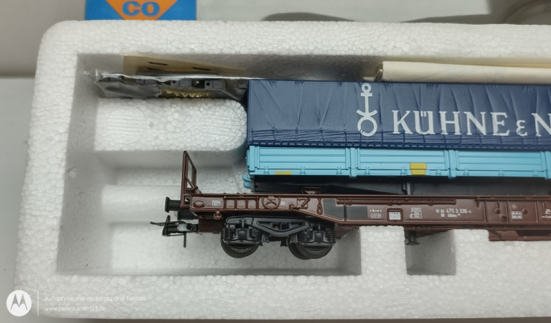 Roco H0 DC 46351  Taschenwagen "Kühne & Nagel " / DB / Ersatz-OVP