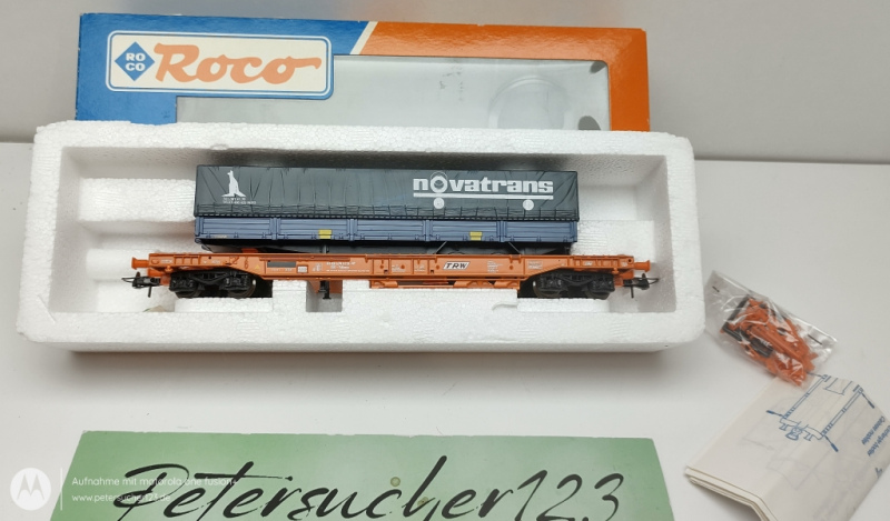 Roco H0 DC 46354  TRW Taschenwagen "NOVATRANS" / B / Ersatz-OVP