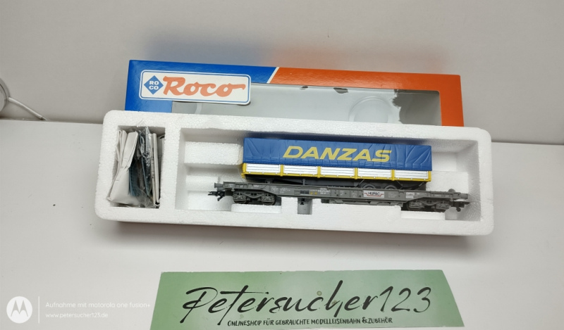 Roco H0 DC 46355  Einheitstaschenwagen HUPAC mit Container “DANZAS” / SBB / OVP