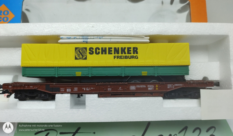Roco H0 AC 46356 Taschenwagen "Schenker Freiburg" / DB / OVP