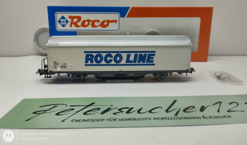 Roco H0 DC 46400 Schienenreinigungswagen "ROCO-CLEAN" "Roco Line" / weiß / NEM / SBB / OVP