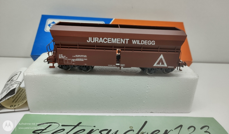 ROCO H0 DC 47402 Juracime Cornaux Kieswagen / SBB / OVP