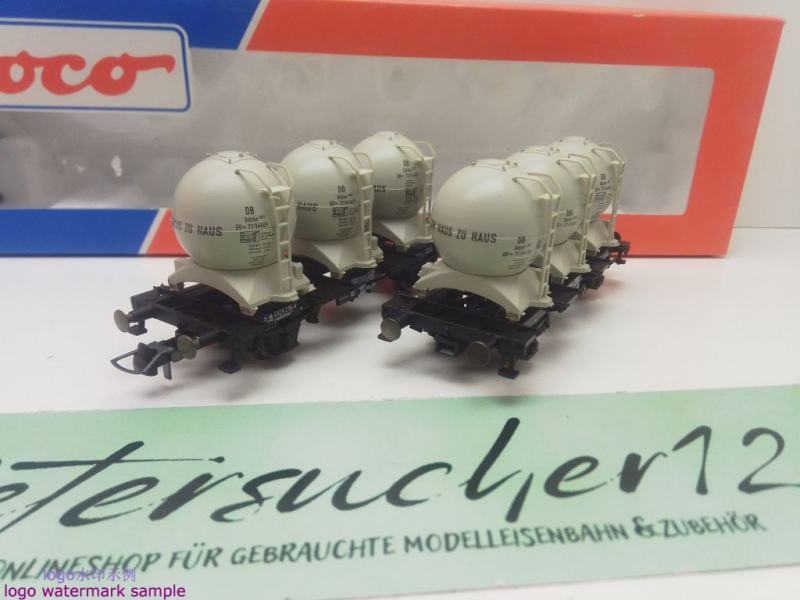 ROCO H0 DC 46520 Behältertragwagen-Set "Haus zu Haus" / Laabkkmms588 / DB / OVP