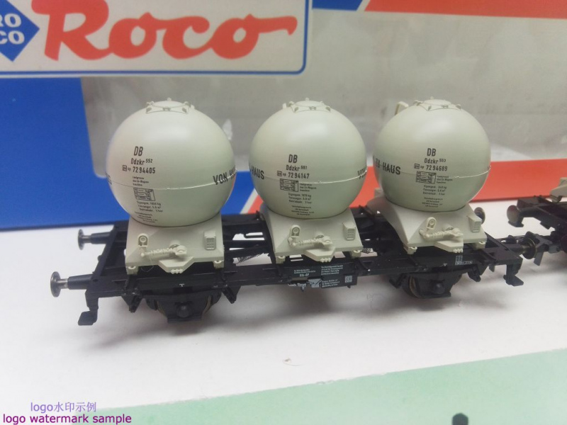 ROCO H0 DC 46520 Behältertragwagen-Set "Haus zu Haus" / Laabkkmms588 / DB / OVP