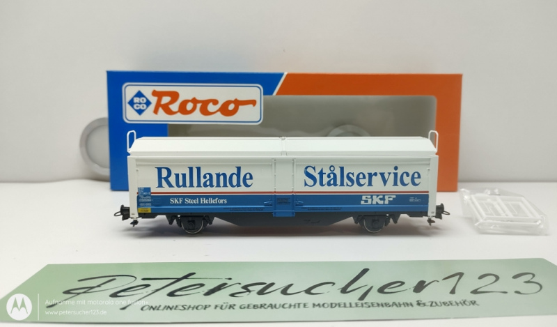 Roco H0 DC 46639 Schiebewandwagen "Rullande Stålservice" / NEM / SJ / OVP