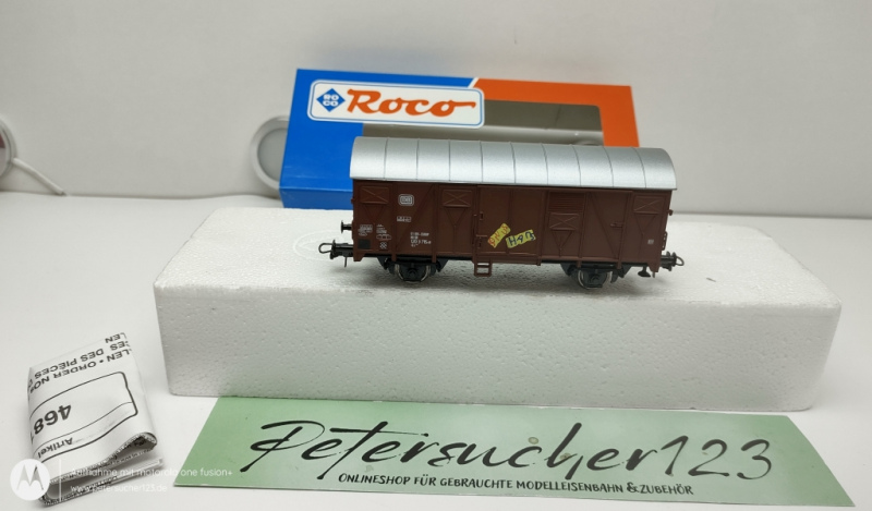 Roco H0 DC 46819 Gedeckter Güterwagen / Europ /  DB / OVP