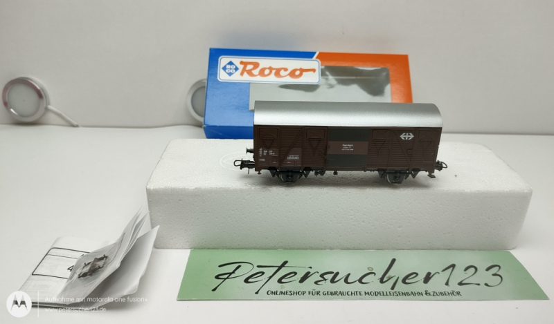 Roco H0 DC 46855 Gedeckter Güterwagen / Jahresmodell 1999/2000 /  SBB / OVP