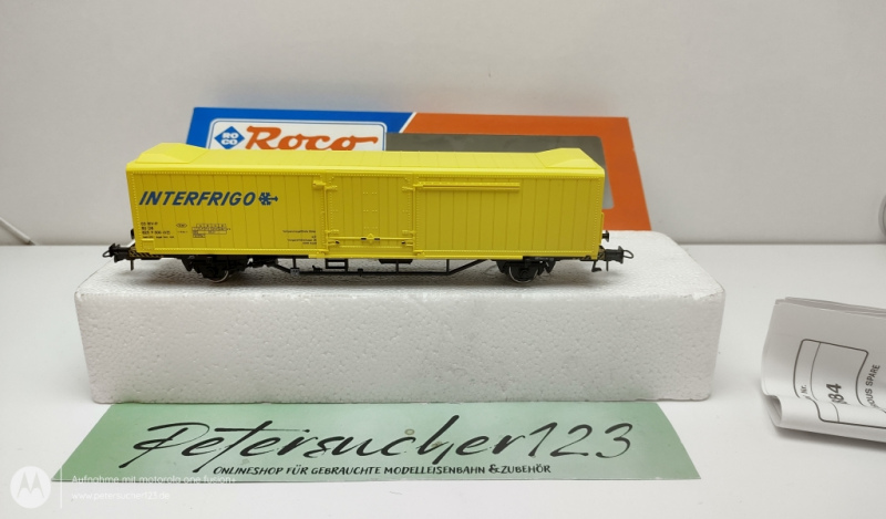 Roco H0 DC 46884 Kühlwagen "Interfrigo" Gelb / NEM / DB / OVP