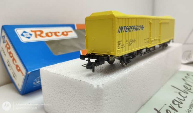 Roco H0 DC 46884 Kühlwagen "Interfrigo" Gelb / NEM / DB / OVP