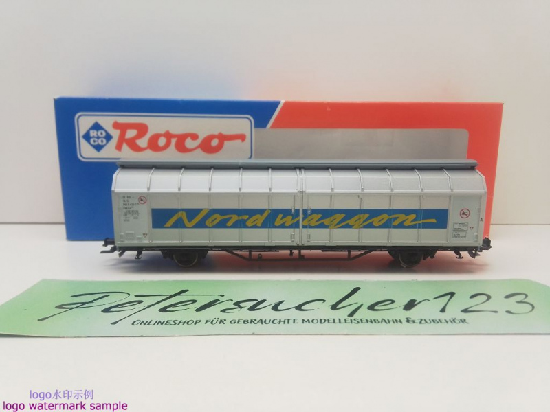 ROCO H0 DC 46928 Schiebewandwagen "Nordwaggon" / Hbbins842 / NEM / SJ / OVP
