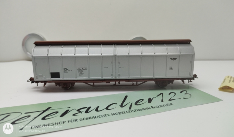 ROCO H0 DC 46929 Gedeckter Güterwagen Silber / NSB / OVP